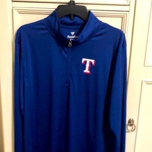 Texas Rangers Pullover, 1/4 Zip, Men’s Large